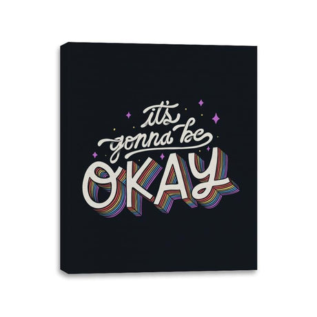 It's Gonna Be Okay - Canvas Wraps Canvas Wraps RIPT Apparel 11x14 / Black