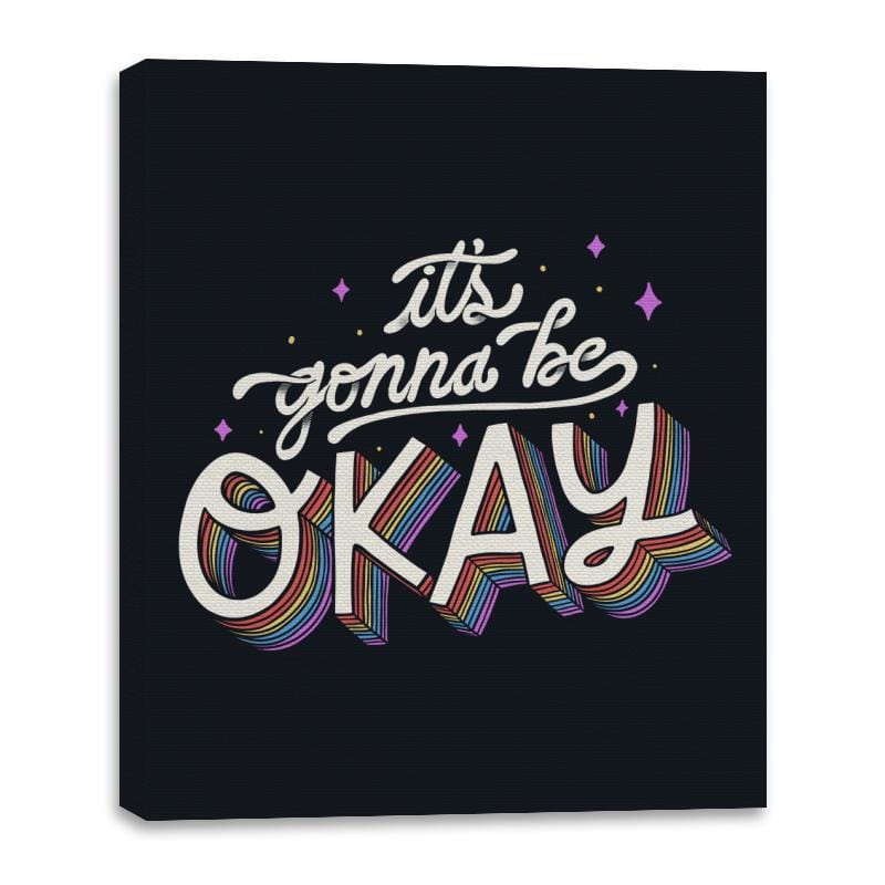 It's Gonna Be Okay - Canvas Wraps Canvas Wraps RIPT Apparel 16x20 / Black