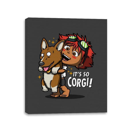 It's so Corgi! - Canvas Wraps Canvas Wraps RIPT Apparel 11x14 / Charcoal