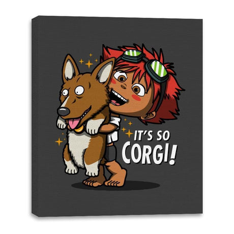 It's so Corgi! - Canvas Wraps Canvas Wraps RIPT Apparel 16x20 / Charcoal