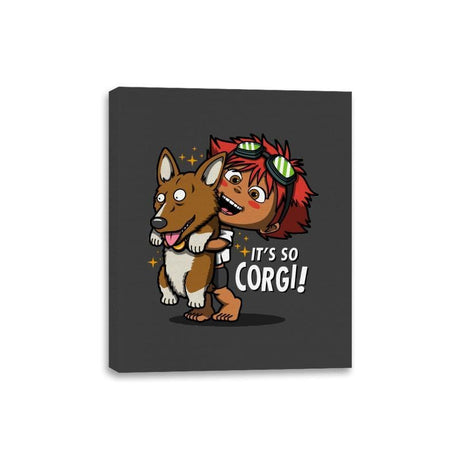 It's so Corgi! - Canvas Wraps Canvas Wraps RIPT Apparel 8x10 / Charcoal