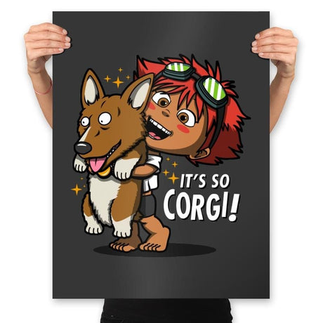 It's so Corgi! - Prints Posters RIPT Apparel 18x24 / Charcoal