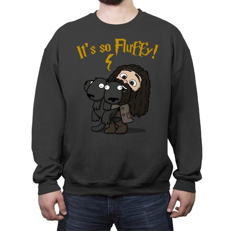 It's So Fluffy! - Raffitees - Crew Neck Sweatshirt Crew Neck Sweatshirt RIPT Apparel Small / Charcoal