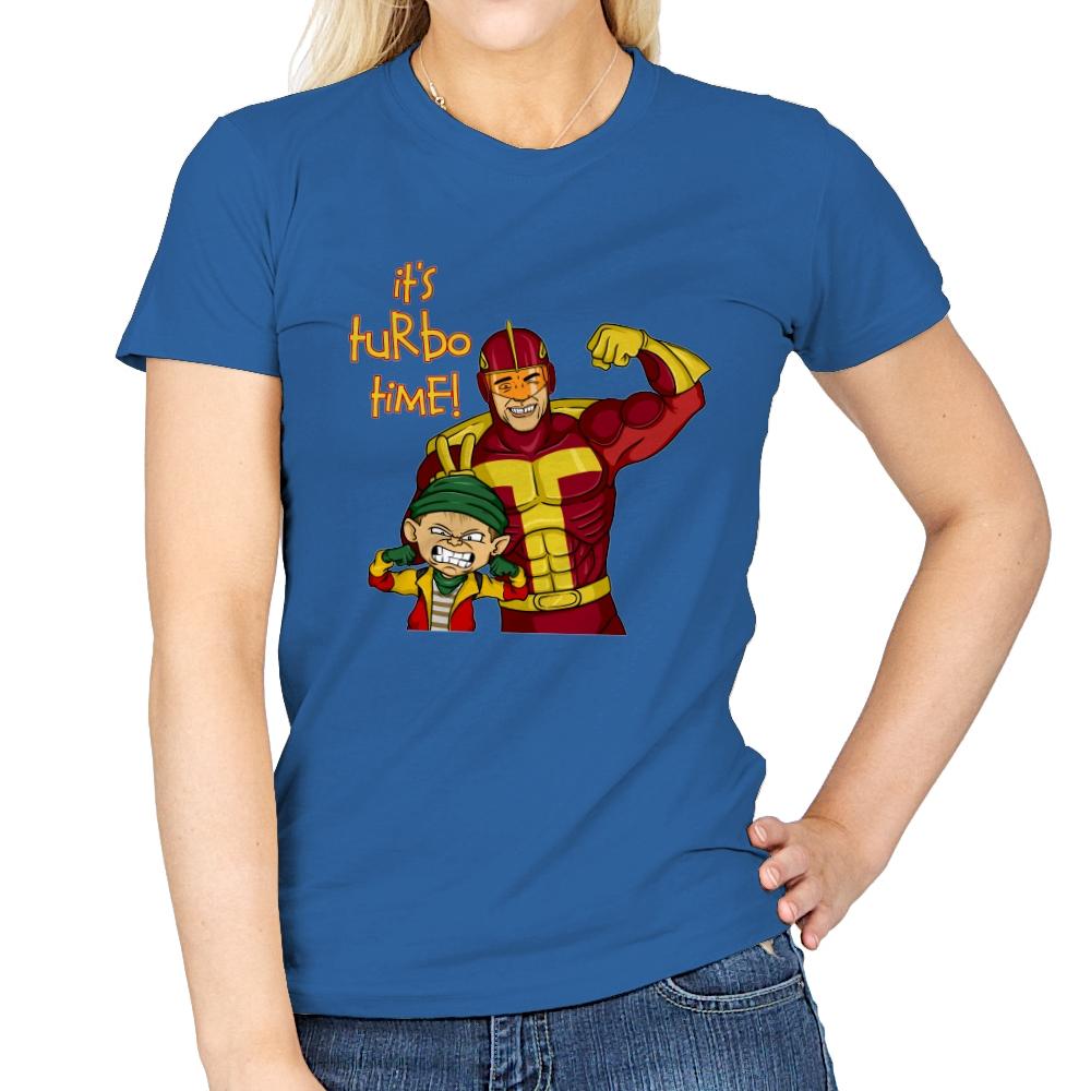 It's Turbo Time! - Womens T-Shirts RIPT Apparel Small / Royal