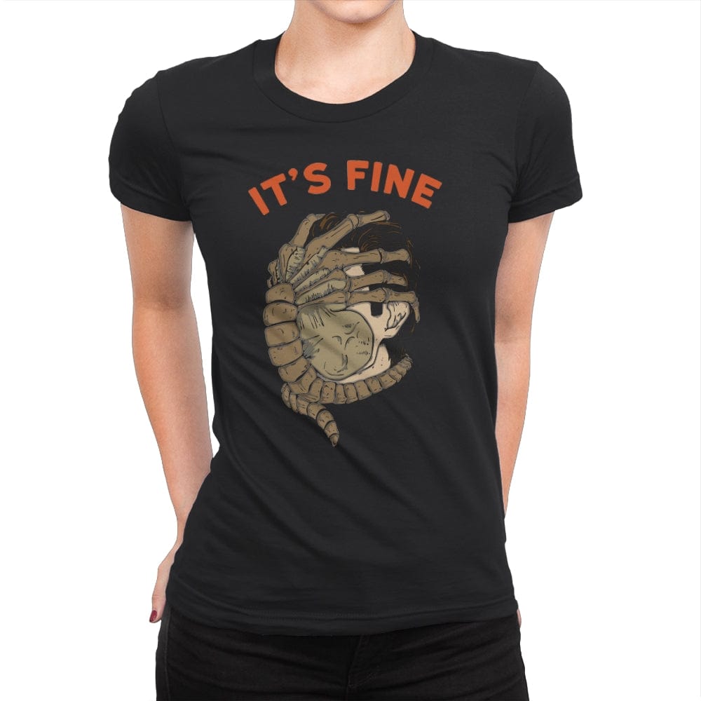 Its fine - Womens Premium T-Shirts RIPT Apparel Small / Black