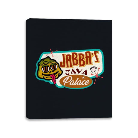 Jabba’s Java Palace - Canvas Wraps Canvas Wraps RIPT Apparel 11x14 / Black