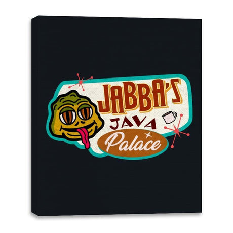 Jabba’s Java Palace - Canvas Wraps Canvas Wraps RIPT Apparel 16x20 / Black