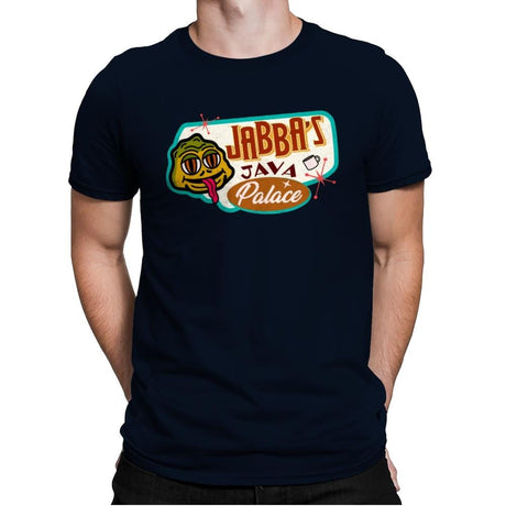 Jabba’s Java Palace - Mens Premium T-Shirts RIPT Apparel Small / Midnight Navy