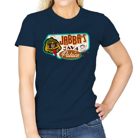 Jabba’s Java Palace - Womens T-Shirts RIPT Apparel Small / Navy