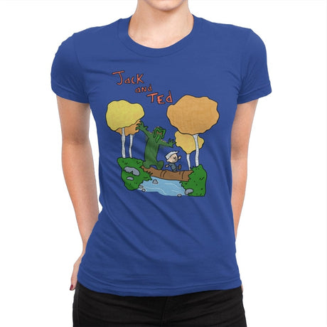 Jack and Ted - Womens Premium T-Shirts RIPT Apparel Small / Royal