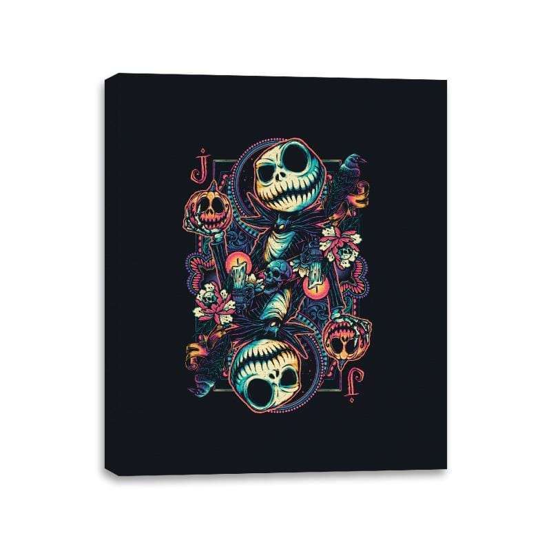 Jack of Skeletons - Canvas Wraps Canvas Wraps RIPT Apparel 11x14 / Black