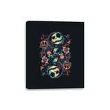 Jack of Skeletons - Canvas Wraps Canvas Wraps RIPT Apparel 8x10 / Black