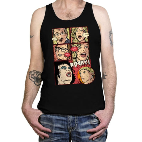 Janet, Dr. Scott, Janet, Brad, Rocky! - Tanktop Tanktop RIPT Apparel X-Small / Black