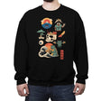 Japanese Retro 2 - Crew Neck Sweatshirt Crew Neck Sweatshirt RIPT Apparel Small / Black