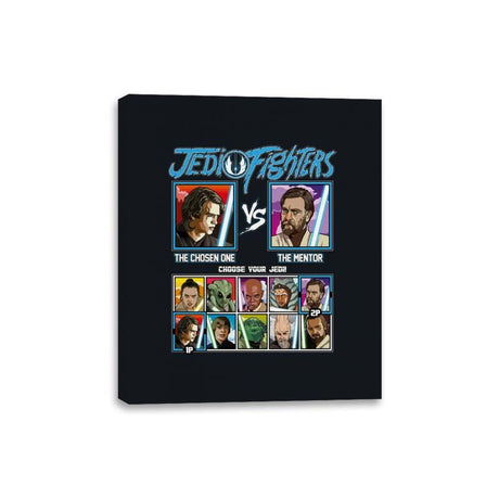 Jedi Fighters - Retro Fighter Series - Canvas Wraps Canvas Wraps RIPT Apparel 8x10 / Black