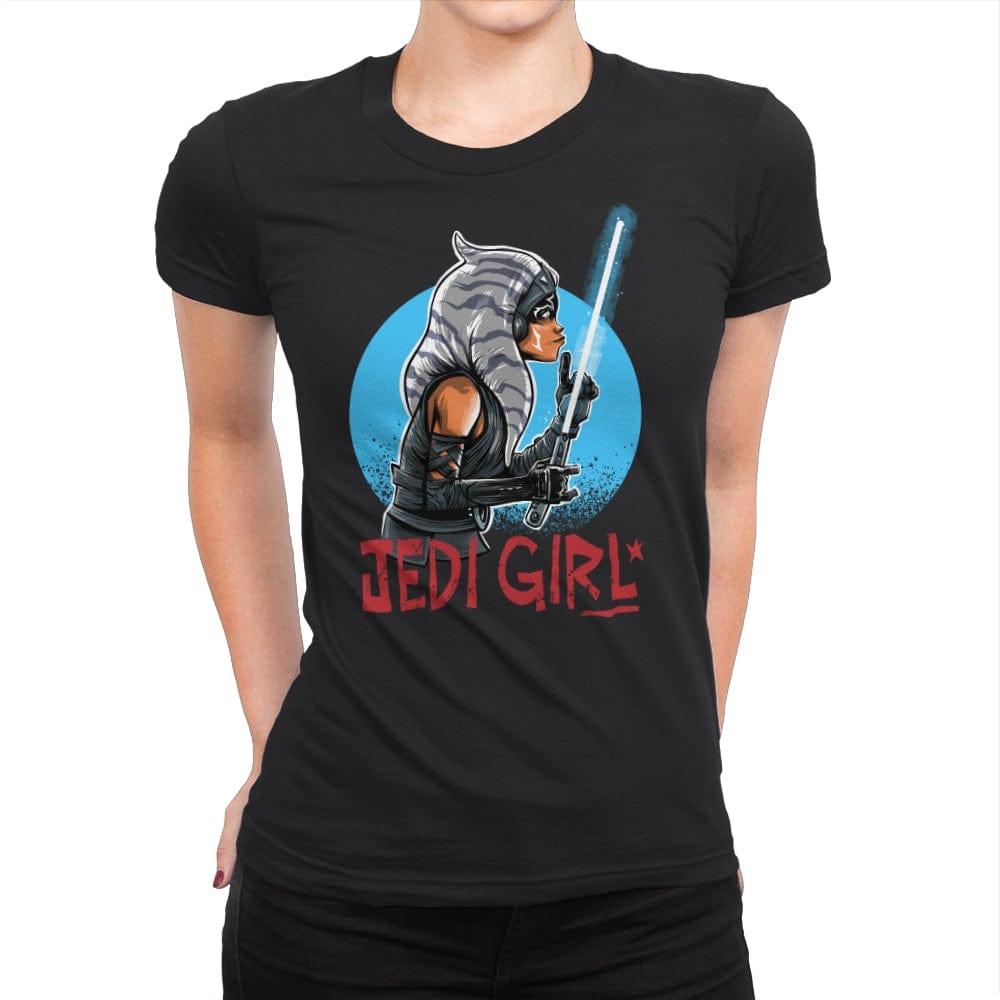 Jedi Girl - Womens Premium T-Shirts RIPT Apparel Small / Black