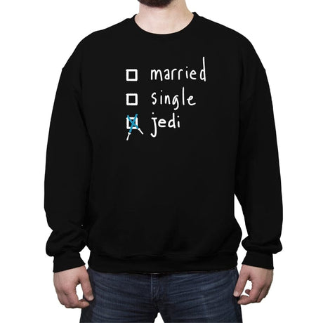 Jedi Status - Crew Neck Sweatshirt Crew Neck Sweatshirt RIPT Apparel Small / Black