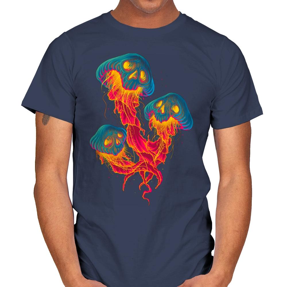 Jellyskull - Mens T-Shirts RIPT Apparel Small / Navy