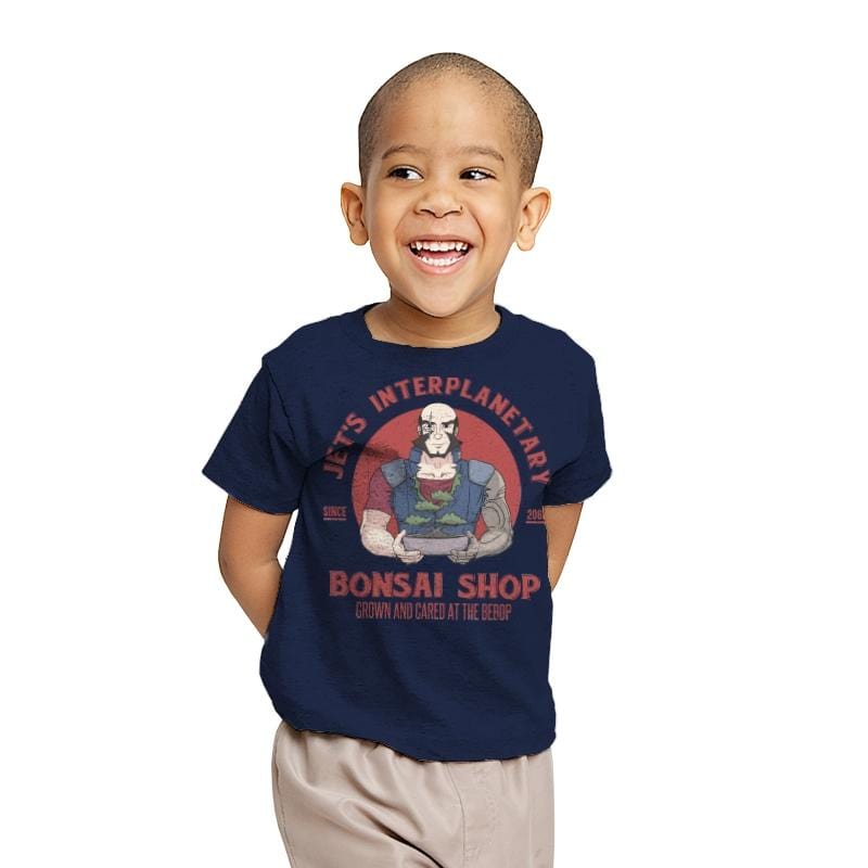 Jet's Bonsai Shop - Youth T-Shirts RIPT Apparel X-small / Navy