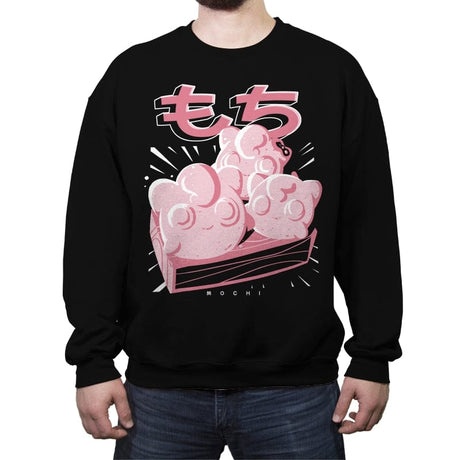 Jigglymochi - Crew Neck Sweatshirt Crew Neck Sweatshirt RIPT Apparel Small / Black