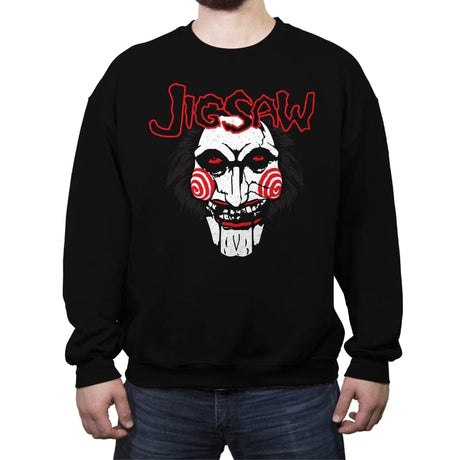 Jigsaw! - Crew Neck Sweatshirt Crew Neck Sweatshirt RIPT Apparel Small / Black