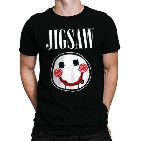 Jigsaw - Mens Premium T-Shirts RIPT Apparel Small / Black