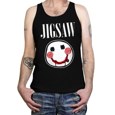 Jigsaw - Tanktop Tanktop RIPT Apparel X-Small / Black