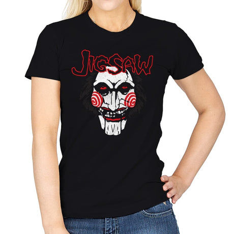 Jigsaw! - Womens T-Shirts RIPT Apparel Small / Black