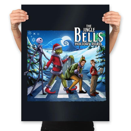 Jingle Bells - Prints Posters RIPT Apparel 18x24 / Black