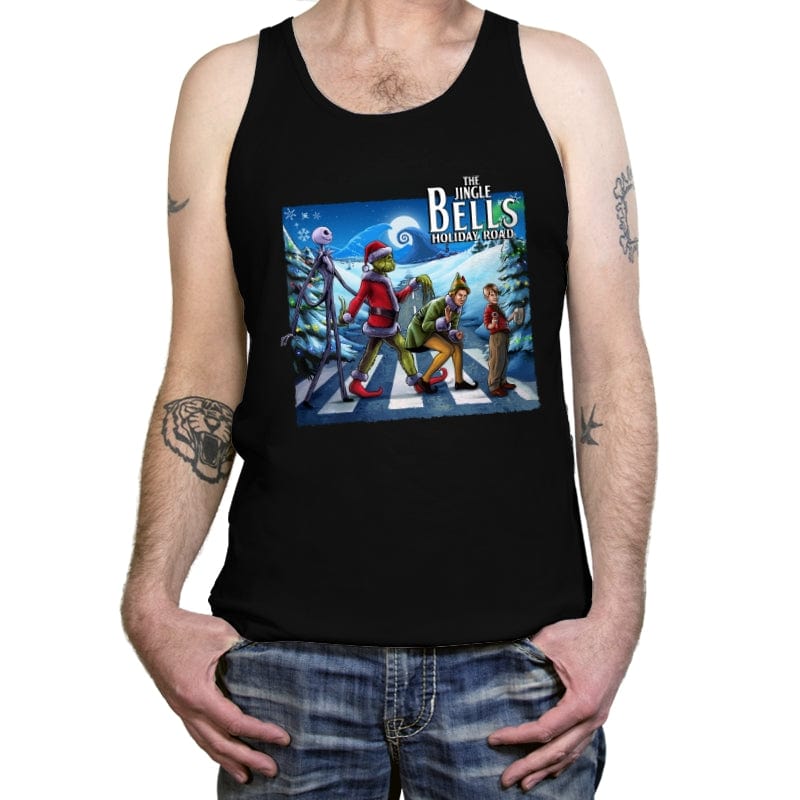 Jingle Bells - Tanktop Tanktop RIPT Apparel X-Small / Black