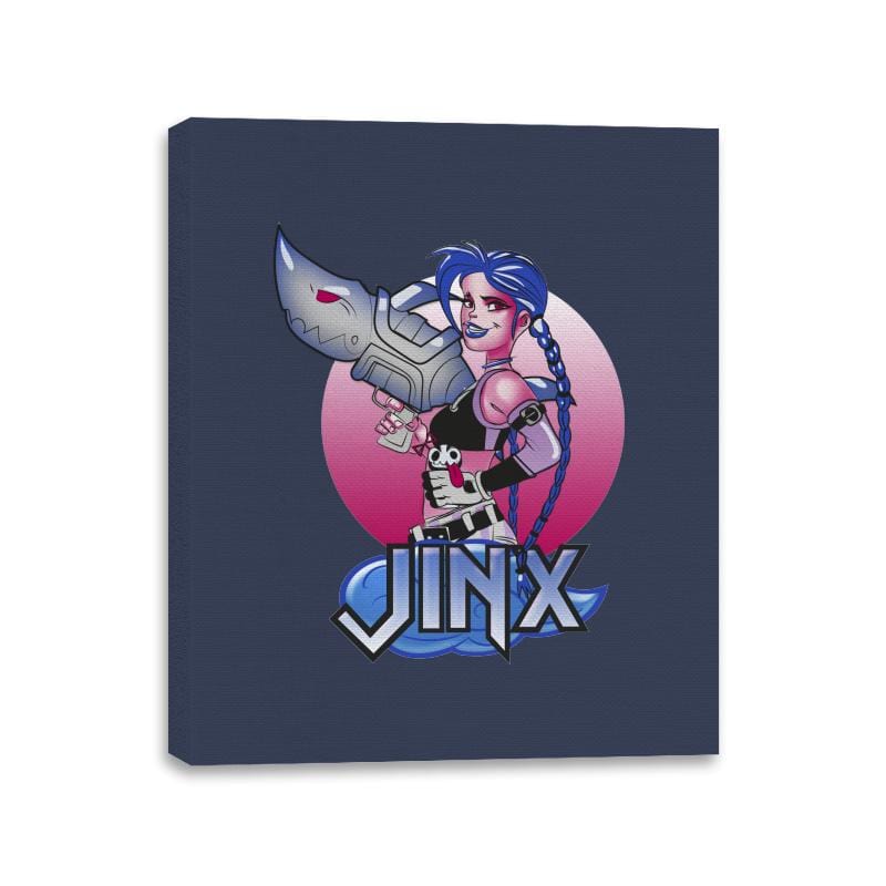 Jinx Cute - Canvas Wraps Canvas Wraps RIPT Apparel 11x14 / Navy