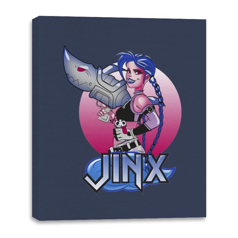 Jinx Cute - Canvas Wraps Canvas Wraps RIPT Apparel 16x20 / Navy