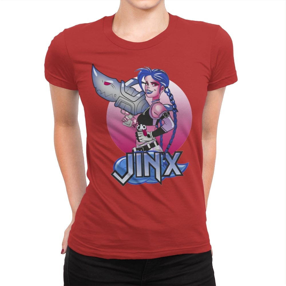 Jinx Cute - Womens Premium T-Shirts RIPT Apparel Small / Red