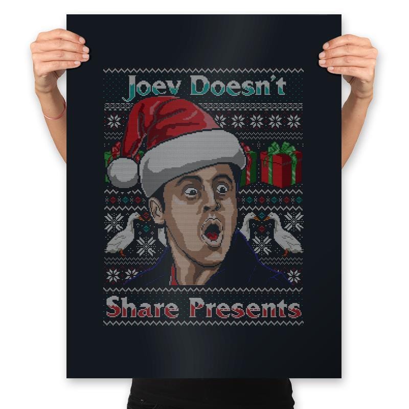 Joey Doesn't Share - Prints Posters RIPT Apparel 18x24 / Black