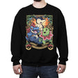 Johto Starters - Crew Neck Sweatshirt Crew Neck Sweatshirt RIPT Apparel Small / Black