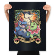 Johto Starters - Prints Posters RIPT Apparel 18x24 / Black