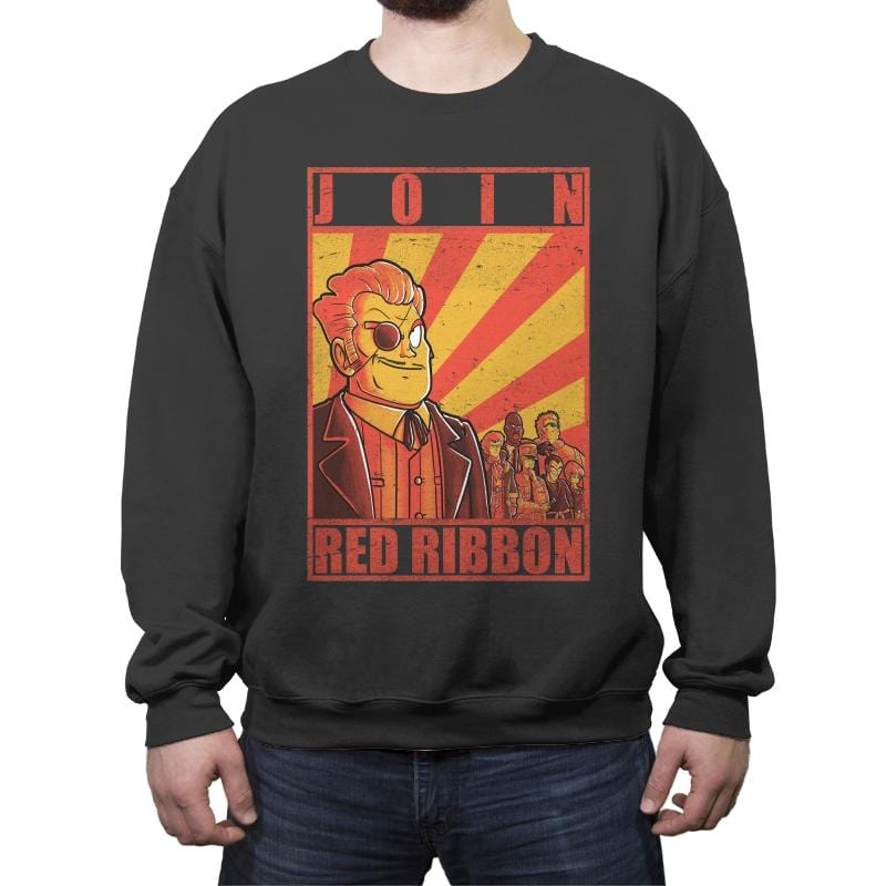 Join Red Ribbon - Crew Neck Sweatshirt Crew Neck Sweatshirt RIPT Apparel Small / Charcoal