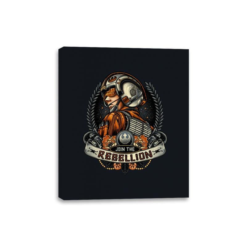 Join the Rebellion! - Canvas Wraps Canvas Wraps RIPT Apparel 8x10 / Black