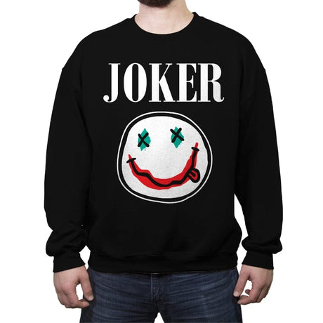 Joker - Crew Neck Sweatshirt Crew Neck Sweatshirt RIPT Apparel Small / Black