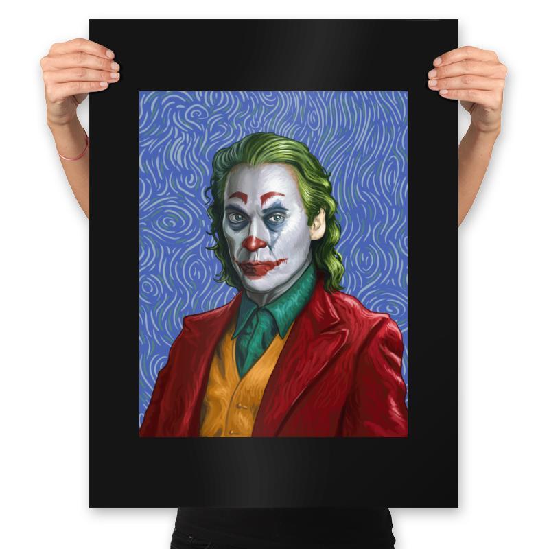 Joker Van Gogh - Prints Posters RIPT Apparel 18x24 / Black