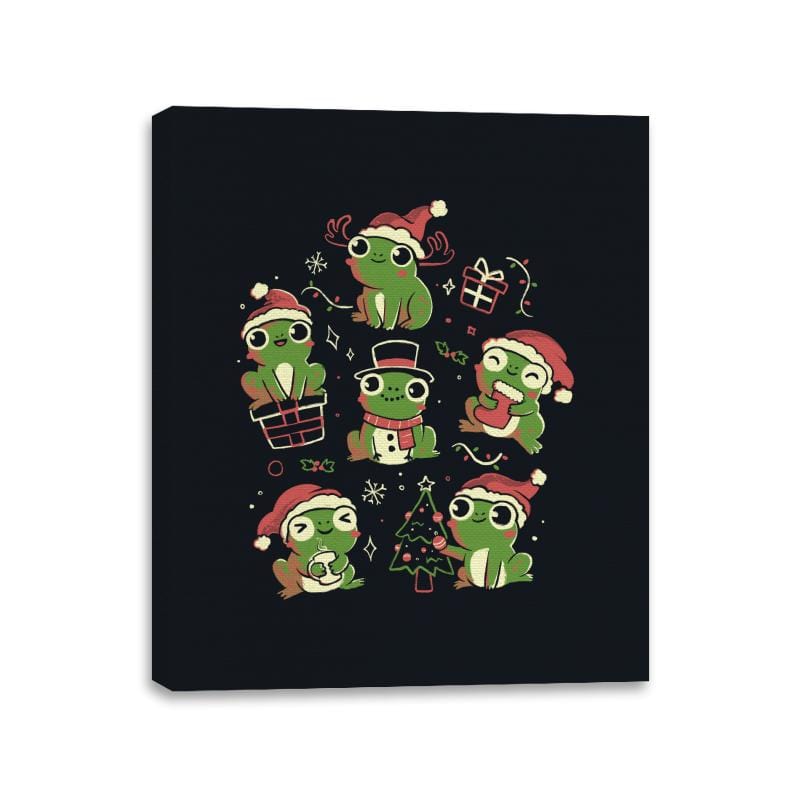 Jolly Frogs - Canvas Wraps Canvas Wraps RIPT Apparel 11x14 / Black