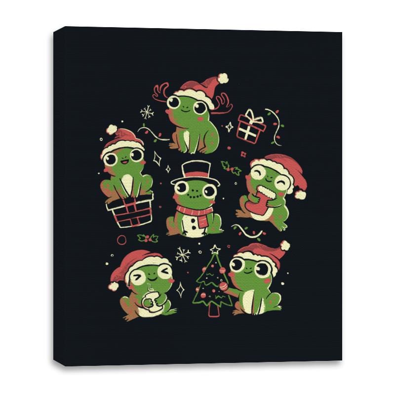 Jolly Frogs - Canvas Wraps Canvas Wraps RIPT Apparel 16x20 / Black