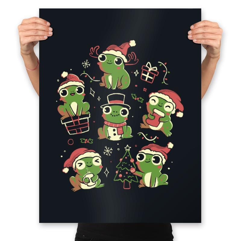 Jolly Frogs - Prints Posters RIPT Apparel 18x24 / Black