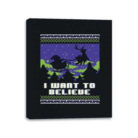 Jolly UFO - Canvas Wraps Canvas Wraps RIPT Apparel 11x14 / Black