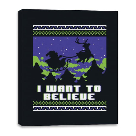 Jolly UFO - Canvas Wraps Canvas Wraps RIPT Apparel 16x20 / Black