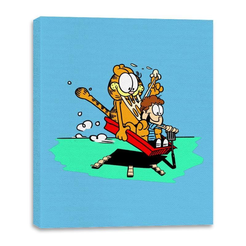 Jon and a Lasagna Lover - Canvas Wraps Canvas Wraps RIPT Apparel 16x20 / Sky