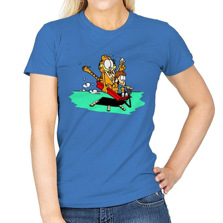 Jon and a Lasagna Lover - Womens T-Shirts RIPT Apparel Small / Iris