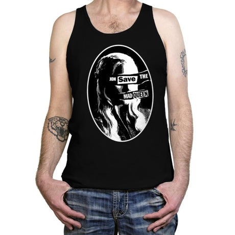 Jon Save the Mad Queen - Tanktop Tanktop RIPT Apparel X-Small / Black