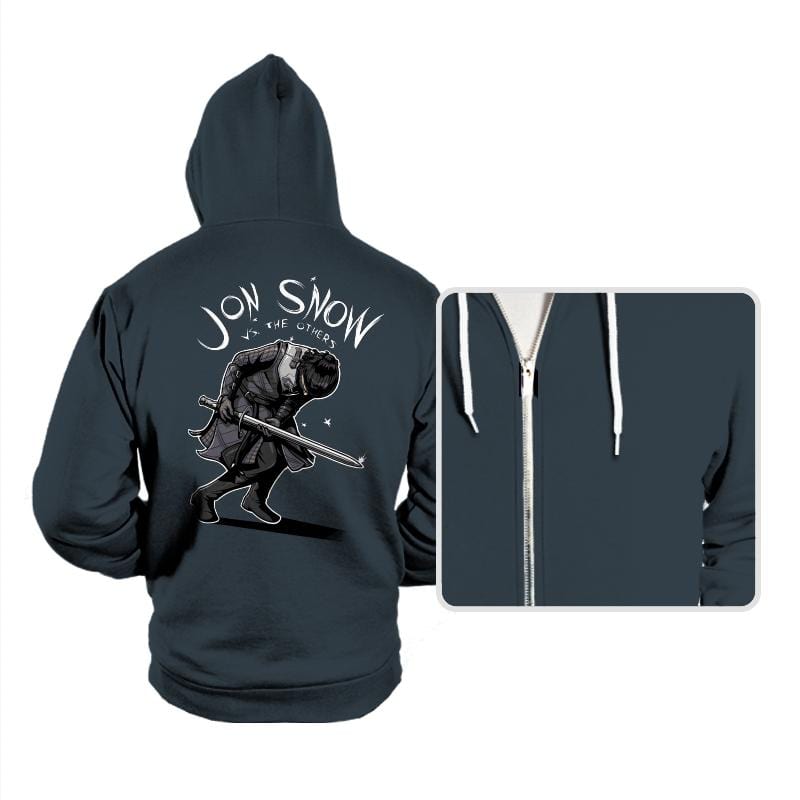 Jon Snow vs The Others - Hoodies Hoodies RIPT Apparel Small / Dark Gray