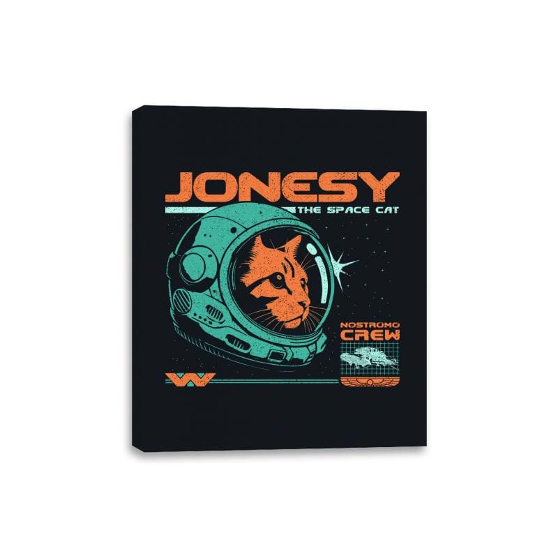 Jonesy The Space Cat  - Canvas Wraps Canvas Wraps RIPT Apparel 8x10 / Black